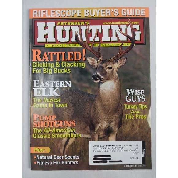 Lot Of 2 Petersen's HUNTING Magazines June May 2001 12 Great Guns Pump Shotguns - Picture 2 of 3